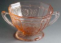 Mayfair pink sugar - depression glass